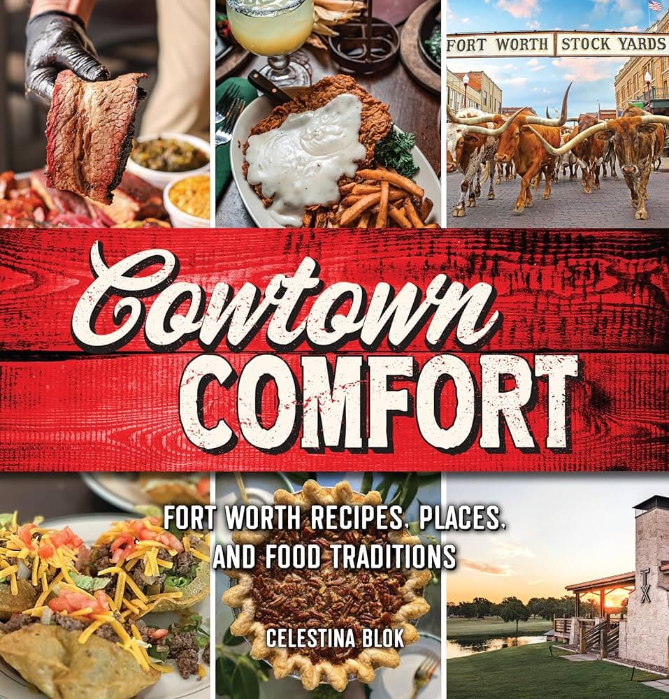 The $75 ticket at Pam Benson and Rex Benson’s four-course dinner includes a copy of local author Celestina Blok’s “Cowtown Comfort.” (Courtesy)