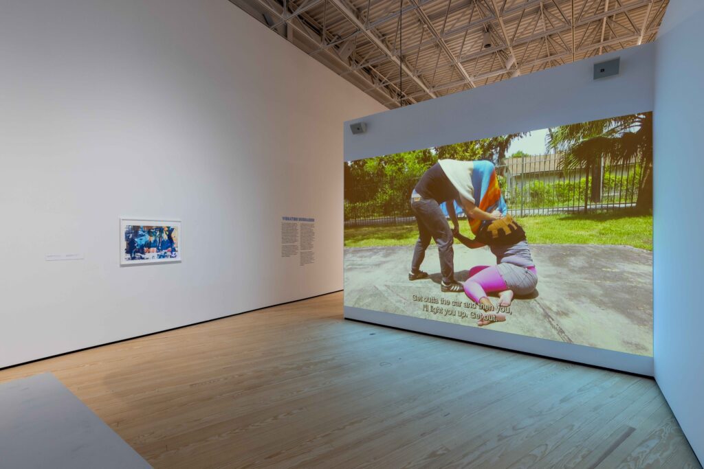 Tomashi Jackson, "Vibrating Boundaries (Law of the Land) (Self Portrait as Tatyana, Dajerria & Sandra)," 1962-2015, 2020. (Courtesy Contemporary Arts Museum Houston)