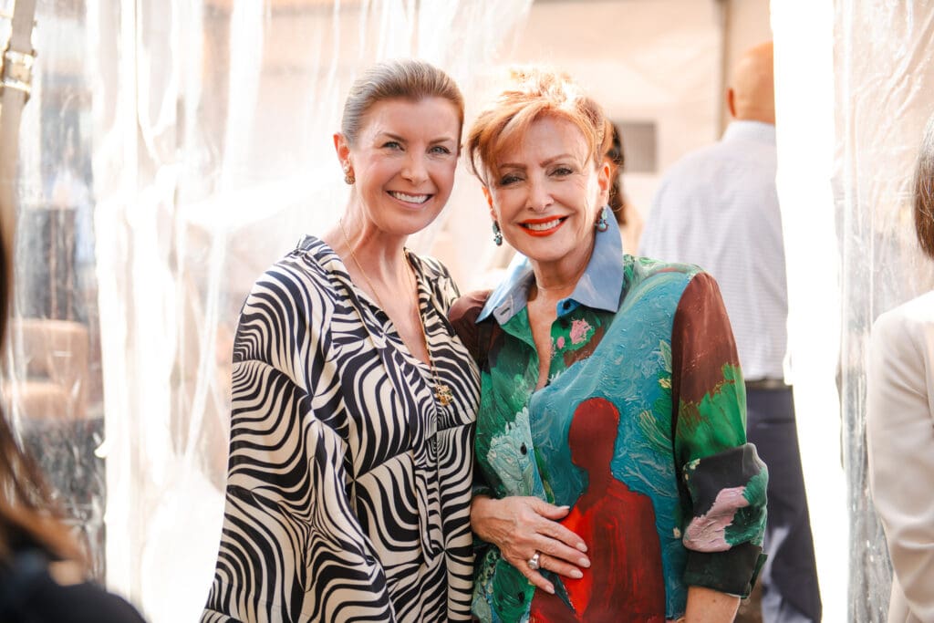 Amy Rozelle, Moni Bohnisch at the party opening the sales gallery of the St. Regis Residences (Photo by Matthew Rood)