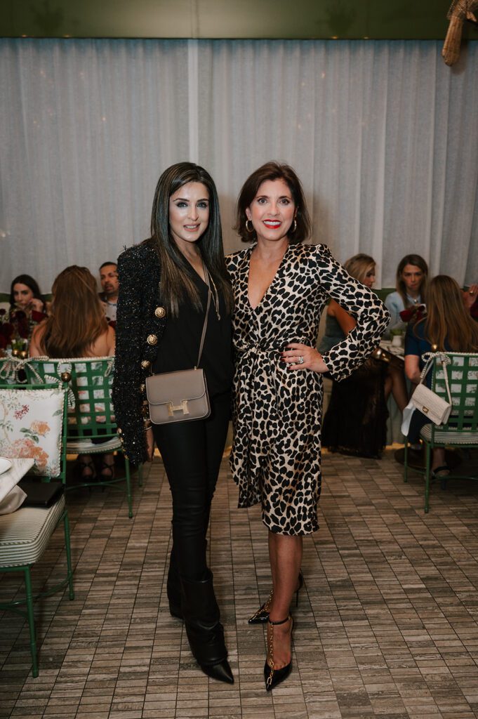 Sneha Merchant, Stacy Lindseth at the Balmain dinner held at The Marigold Club (Photo by Rachel Taylor)