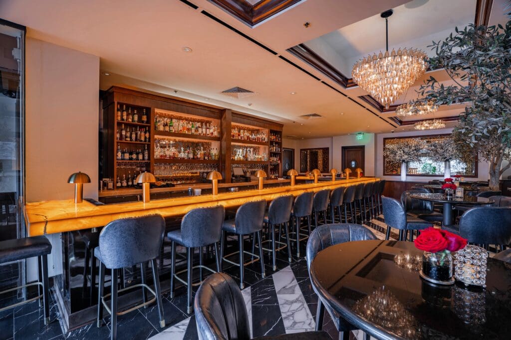 In addition to the dining room areas, the Truluck's bar received a glamorous new look. (Photo by Photos courtesy of Truluck's)