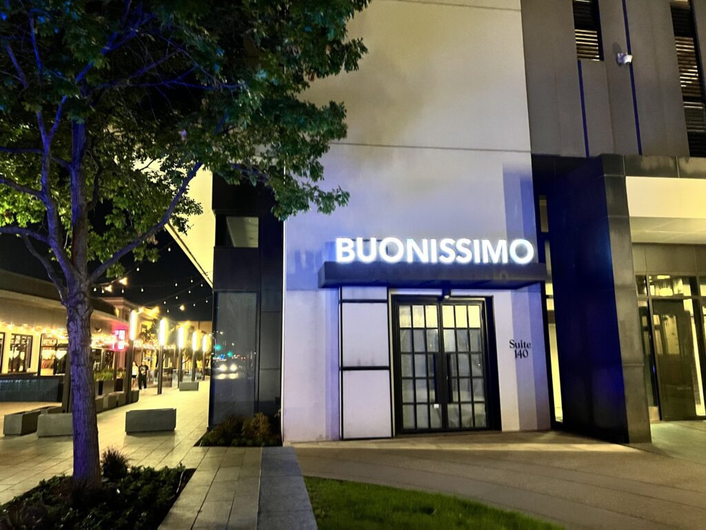 The future home of Buonissimo in downtown Fort Worth, where the former Avanti space is being transformed into a Venetian-inspired destination. (Courtesy)