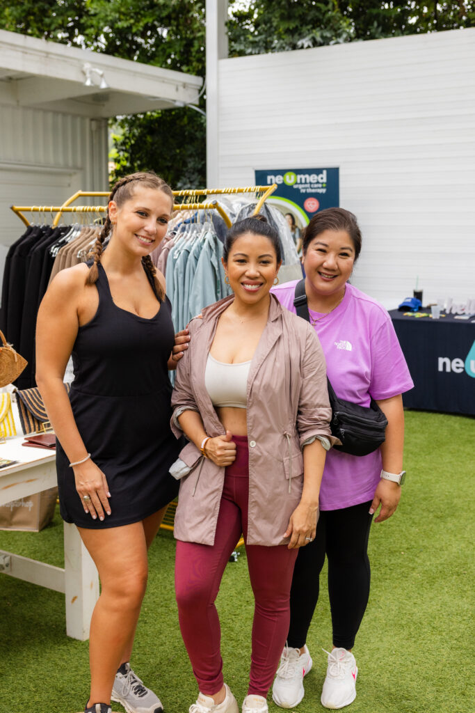 Dani Kattan, Thy Mitchell, Mary Hoang-Do  at PaperCity's Nourish retreat (Photo by Kolton King)
