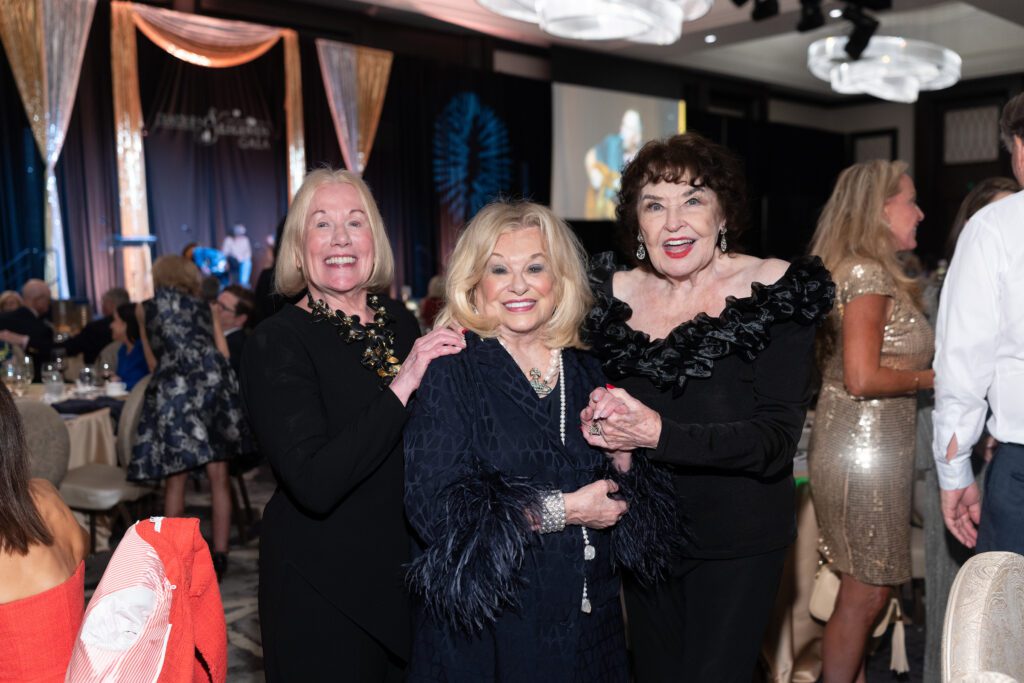 Elsie Eckert, Sidney Faust, Warner Roberts  at the Mission of Yahweh Leaders & Legends gala (Photo by Daniel Ortiz)