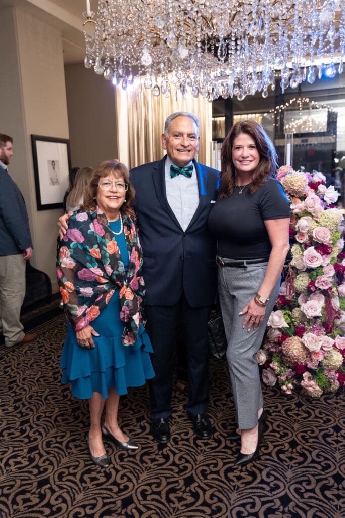 Eva Loredo, John Ciscernod, Adriana Tamez at the El Centro de Corazón 'Making a Difference' luncheon (Photo by Daniel Ortiz)