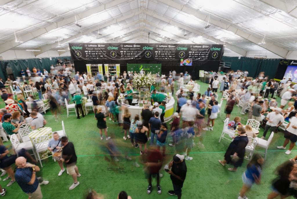 The Dirk Nowtizki Foundation Tennis Classic event design was done by Todd Events. (Photo by Shelbie Whitten)