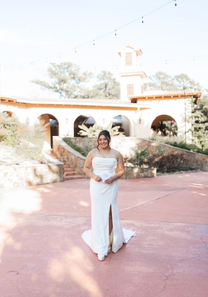 Madera Estates is fashioned after San Miguel de Allende, in Mexico and Alexis Cantu and Aaron Campbell fell in love with this wedding setting. (Photo by Martin Hernandez Photography)