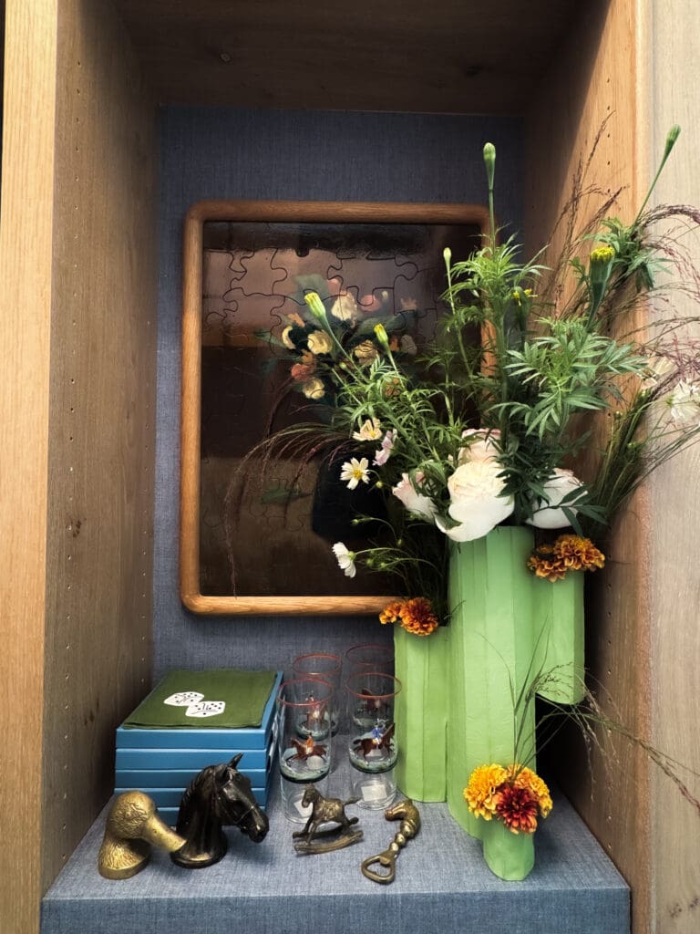 During her travels, Rose finds items for the collection along the way. (Courtesy Lela Rose)