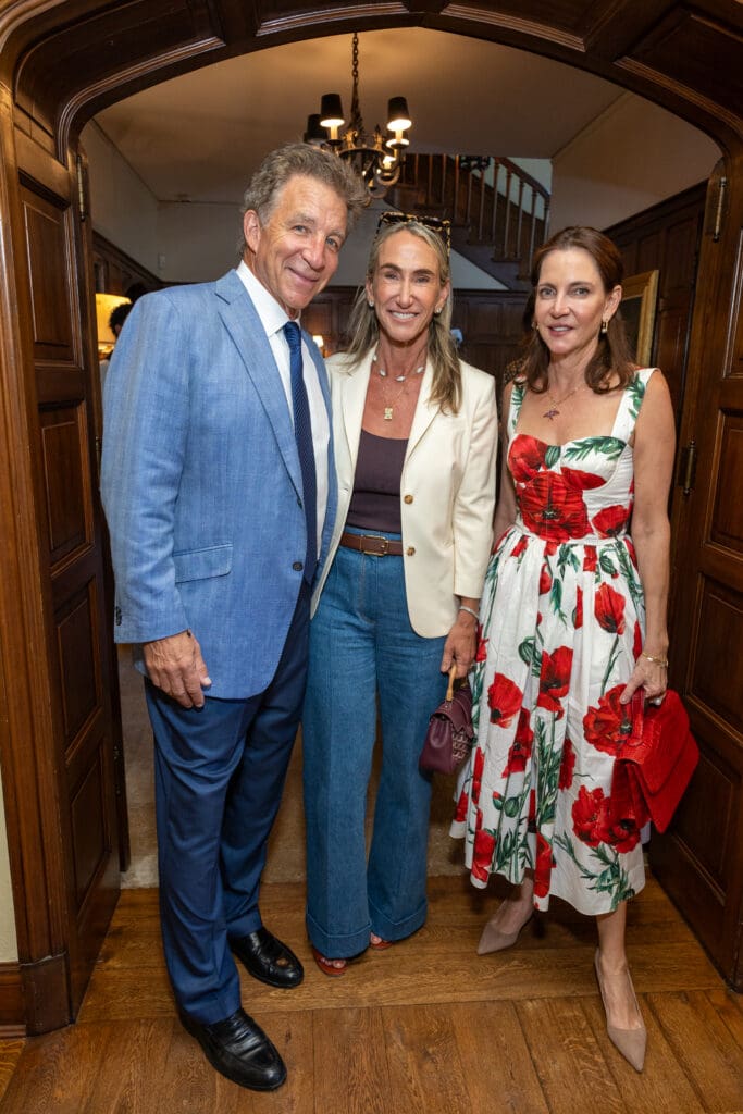 Steve Wyatt, Courtney Sarofim, Aliyya Stude at the Lynn Wyatt book party (Photo by Jenny Antill)