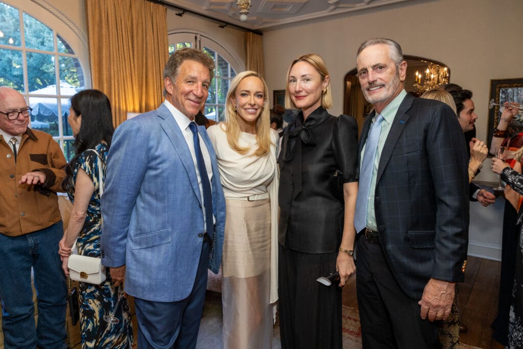 Steve Wyatt & Leslie O'Conner, Tatiana & Craig Massey at the Lynn Wyatt book party (Photo by Jenny Antill)
