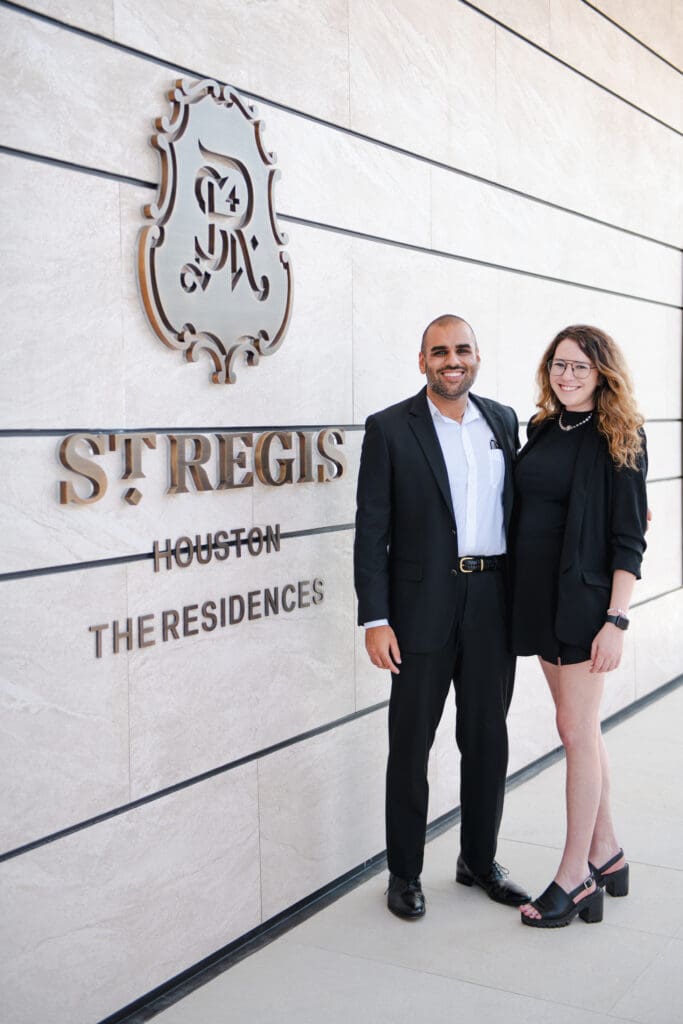 Kenny Bathija, Claire Samples of the St. Regis Residences (Photo by Matthew Rood)