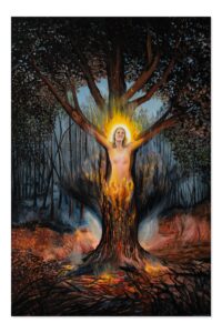 Lynn Randolph’s “Full of Away,” 2016, at Kirk Hopper Fine Art