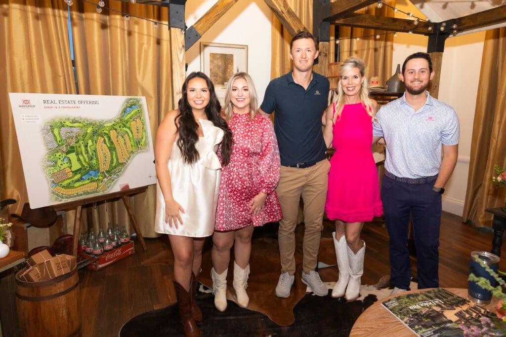Maverick Golf & Ranch Club's Allison Silva, Jillian Lehmann, Steven Spieth, Cheryl Staley, Niko Coccio (Photo by Sharon Ellman)