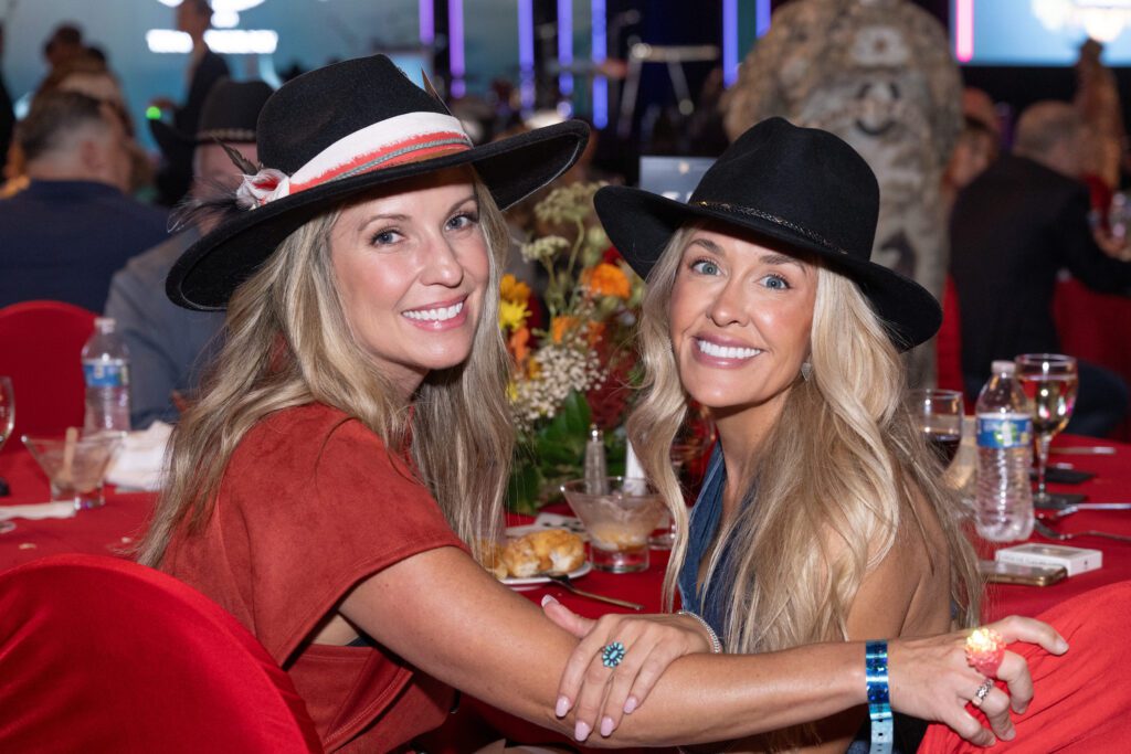 Michelle Avila, Kelsy Speiser at the Houston Cattle Baron's Ball. (Photo by 
Wilson Parish)