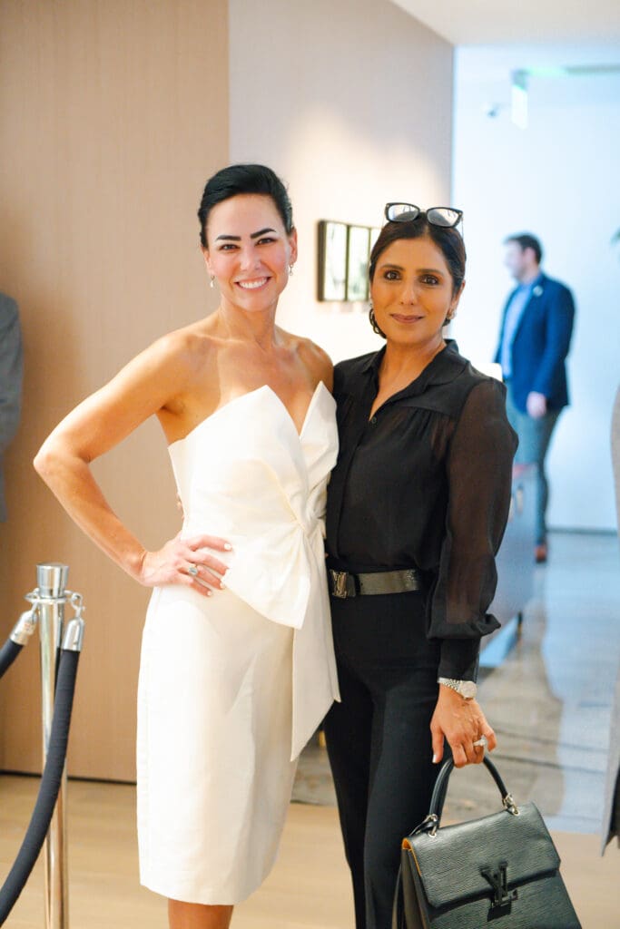 Sales agent Misty Meredith, Latika Bathija of the St. Regis Residences (Photo by Matthew Rood)