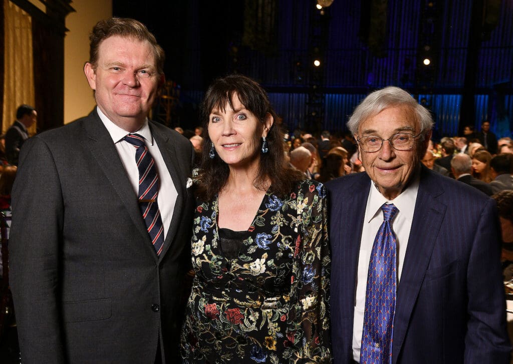 Music director Simon Thew, Martha & Marvin McMurrey (Photo by Dave Rossman)