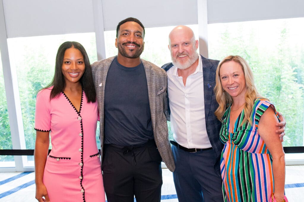 Brianna Hunt, Joshua Hunt, Chad Frymire (ProtectHER Award recipient); Monica Frymire (Photo by Tamytha Cameron and Celeste Cass)