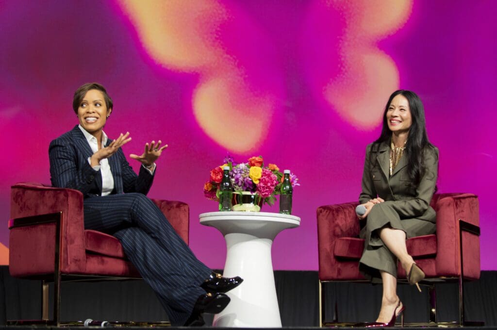 Laura Harris, Lucy Liu (Photo by Tamytha Cameron and Celeste Cass)