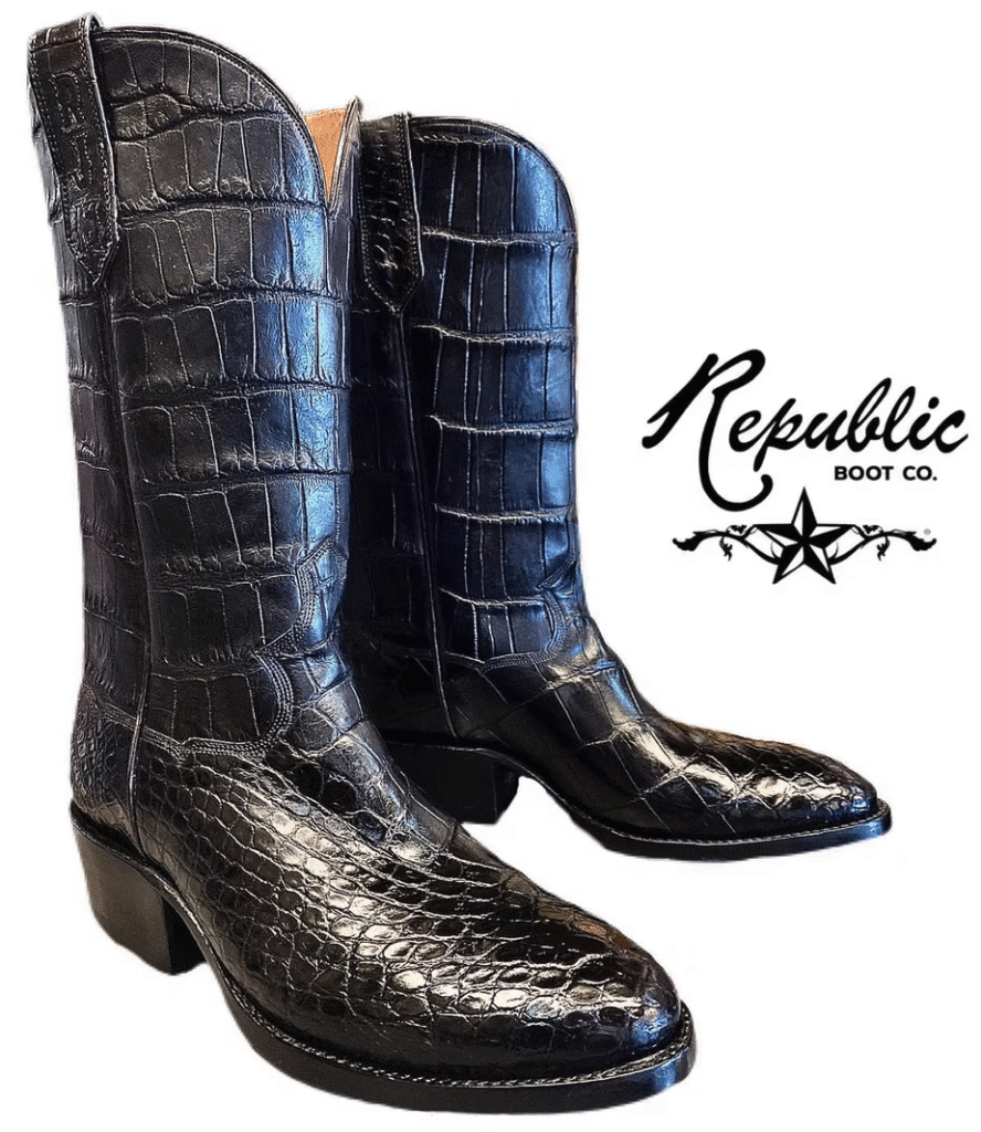 Handcrafted alligator boots from Republic Boot Company (Republic Boot Company photo)