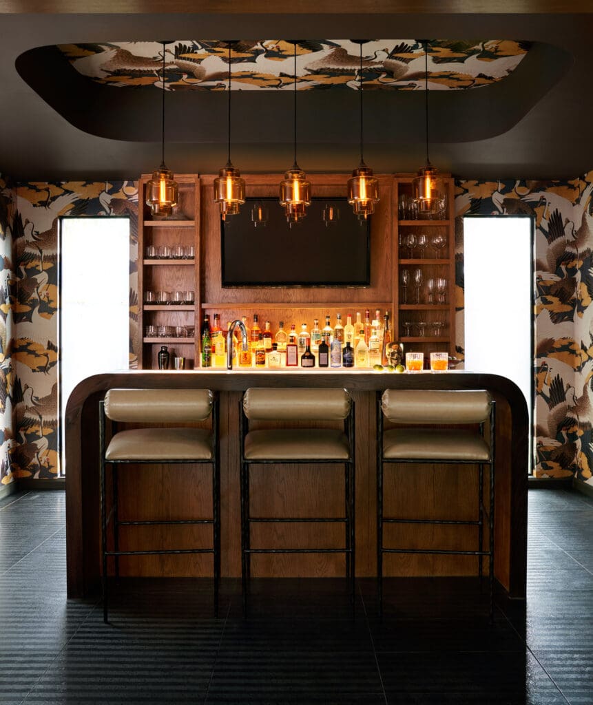 River Oaks Modern Project Bar. Styled by Walker Wright. (Photo by Pär Bengtsson)