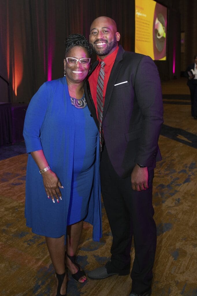 Ms. Toni and her son Quinton. Their survivor story was a highlight of the afternoon! (Photo by Tamytha Cameron and Celeste Cass)