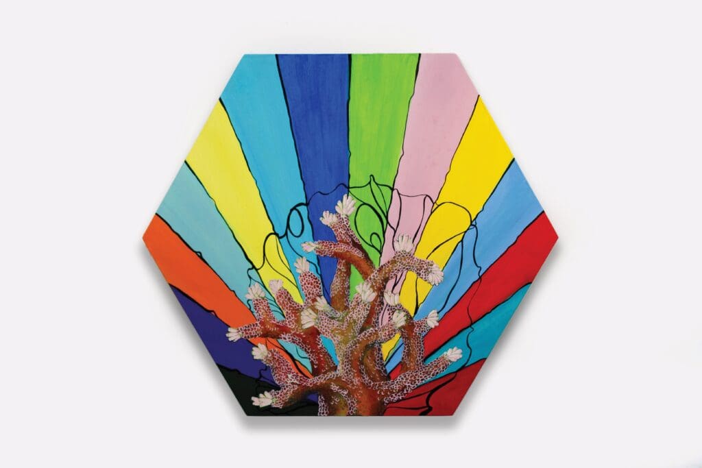Janavi Mahimtura Folmsbee’s “Super Coral 5,” 2022, will be in the art auction at Houston Arts Alliance 2025 Gala: Luminescence. (Photo courtesy Janavi Mahimtura Folmsbee)