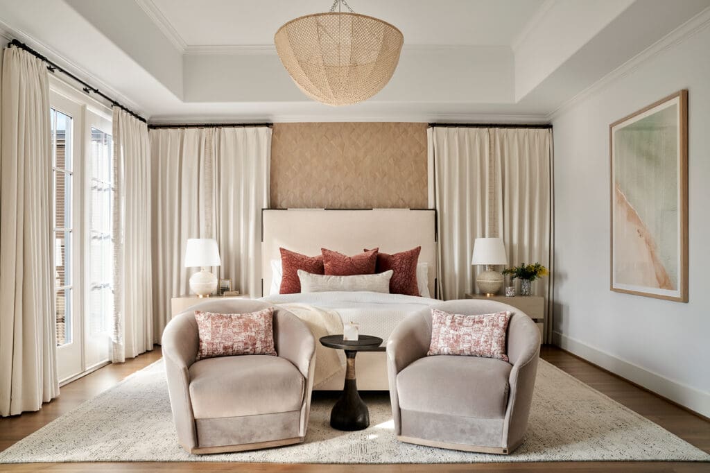 University Place Project Primary Bedroom. Styled by Walker Wright. (Photo by Pär Bengtsson )