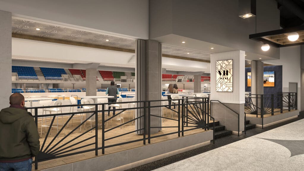 Expanded concourses will open new sightlines into the arena. (Courtesy)
