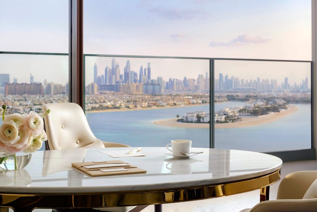 A view of the Dubai skyline from Atlantis The Royal (Photo by Atlantis, The Palm and Atlantis The Royal)