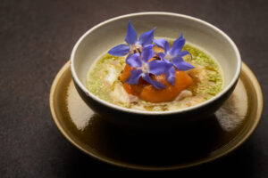 fznbybjoumlrnfrantzeacuten-chawanmushigrilledrazorclamsandunifromhokkaido (Photo by Atlantis, The Palm and Atlantis The Royal)