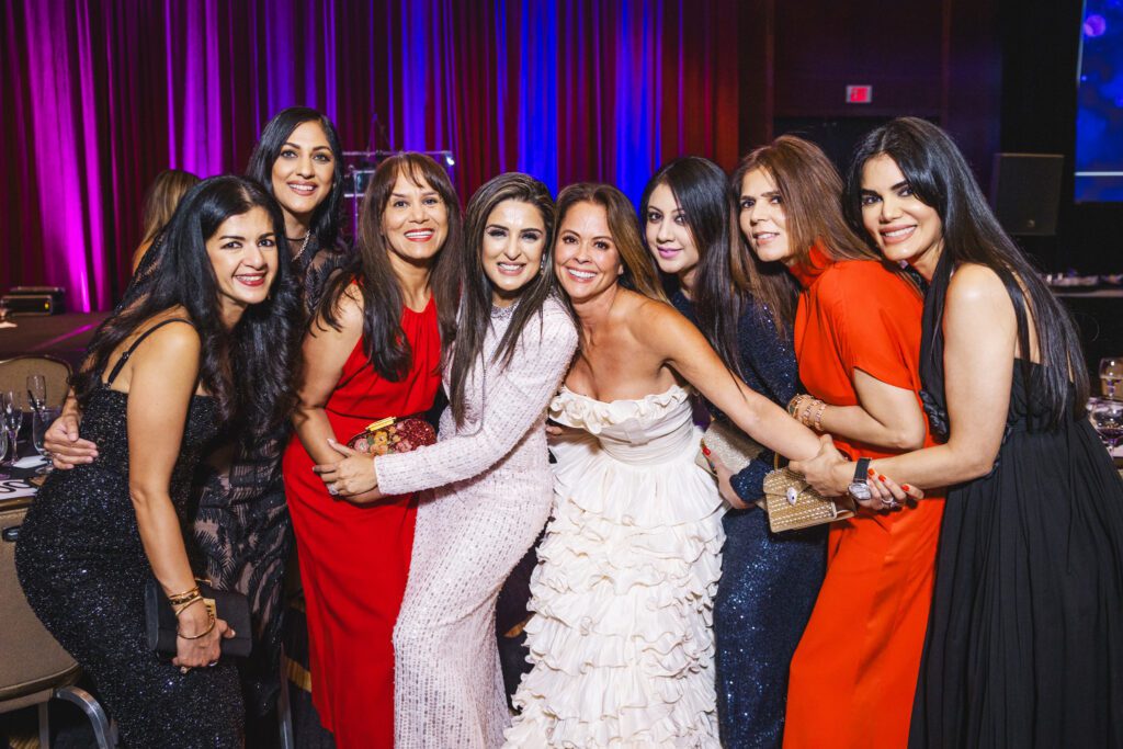 Naureen Malik, Sippi Khurana, Anu Reddy, Sneha Merchant, Brooke Burke, Kanchan Singh, Habiba Dhanani, Nina Magon at the Operation Smile Gala. (Photo by Johnny Than Photography)