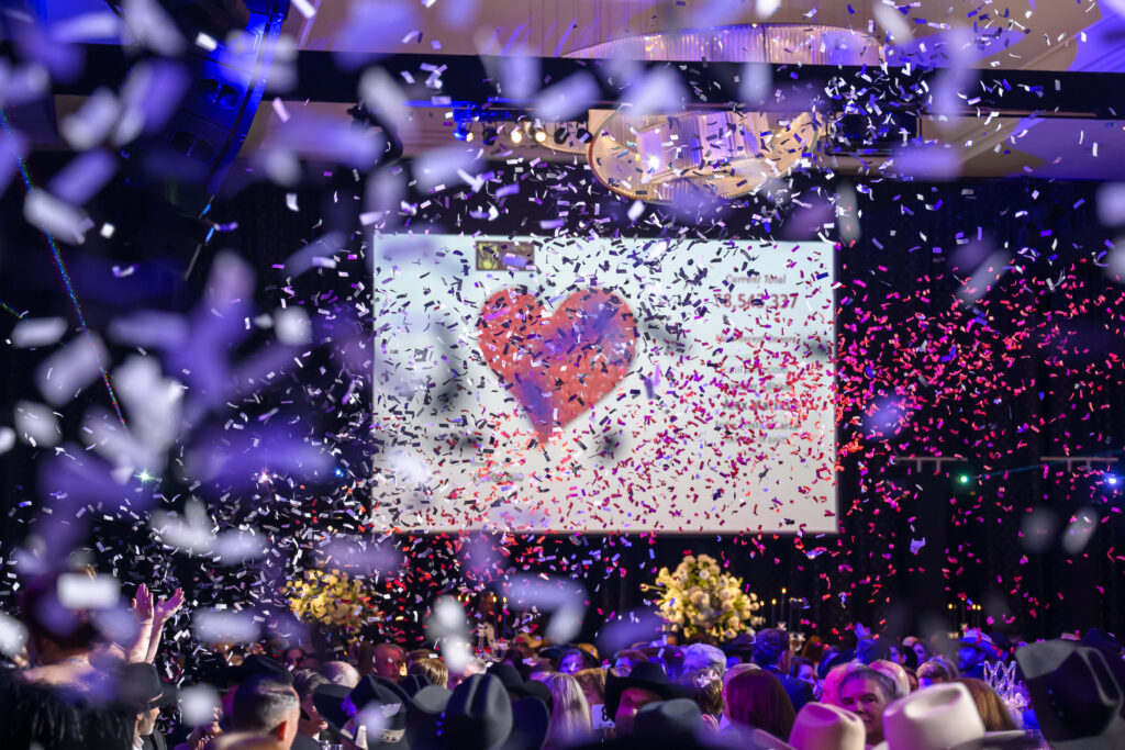 A celebratory image from the 28th annual Houston Children's Charity Gala which raised $9.4 million dollars.