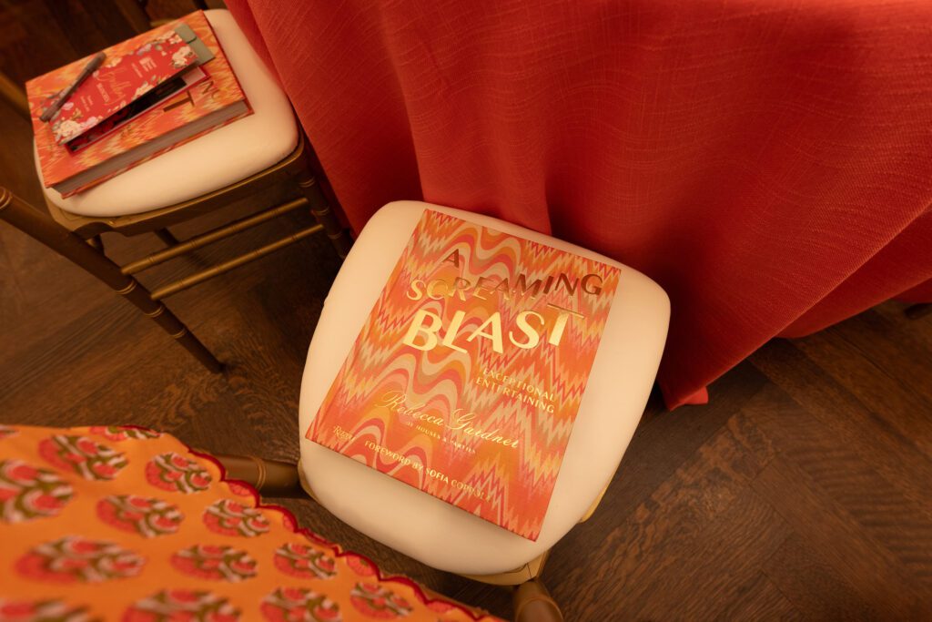 A copy of "A Screaming Blast!" by Rebecca Gardner awaited each guest at their seat at Houston Botanic Garden's 2025 Luncheon: Building Branches (Photo by Daniel Ortiz)