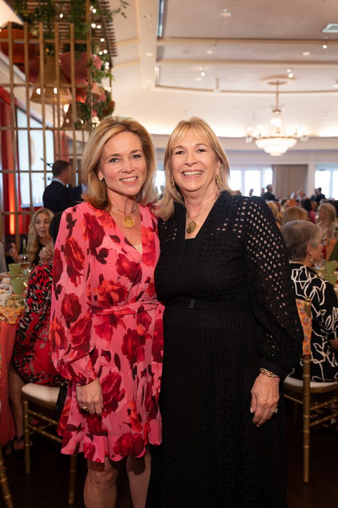 Aimee Snoots, Nancy Abendshein at Houston Botanic Garden's 2025 Luncheon: Building Branches (Photo by Daniel Ortiz)