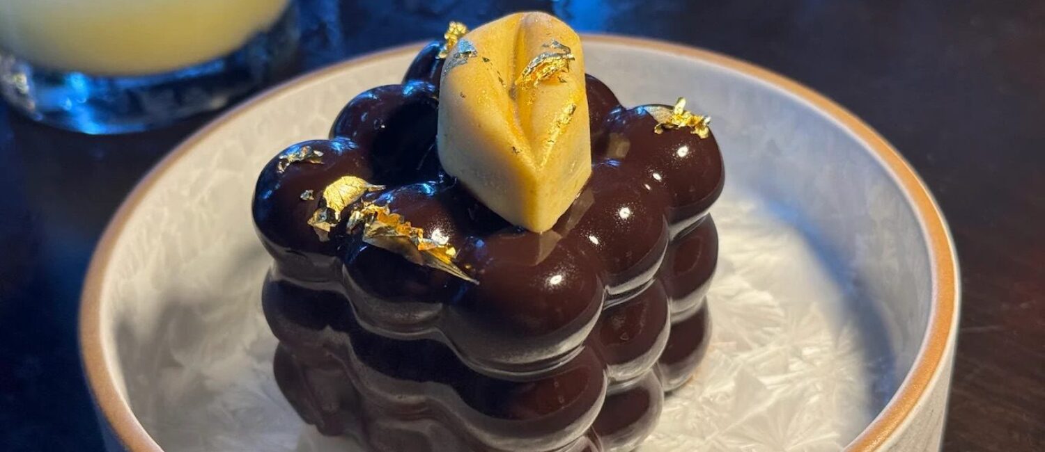 The Cardamom Chocolate Mousse dessert is a must-try at Amrina. It is one of the best restaurants in The Woodlands.