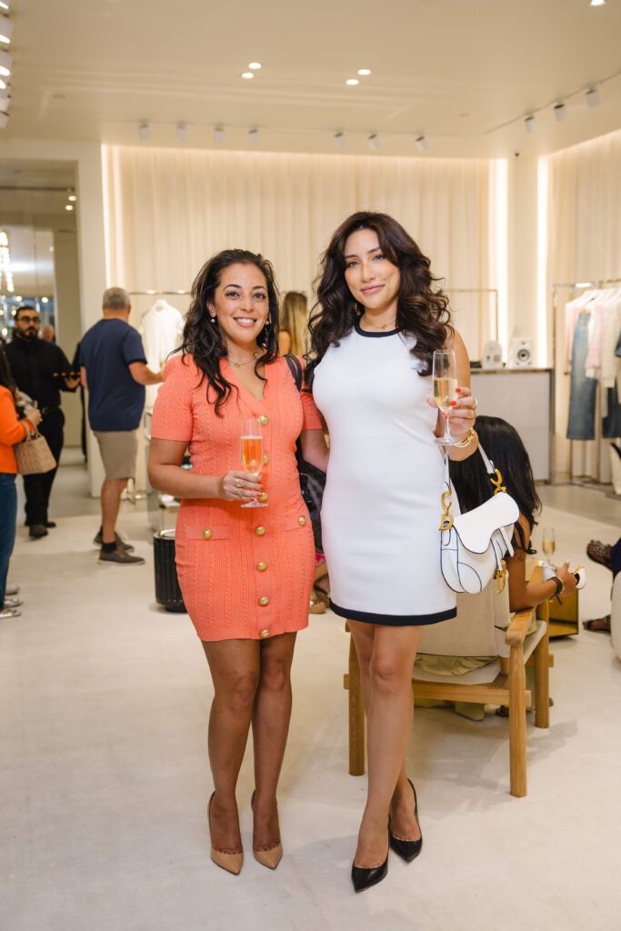 Anjali Sharma, Blanca Arbour at the Balmain boutique opening in The Galleria, Houston (Photo by Johnny Than)