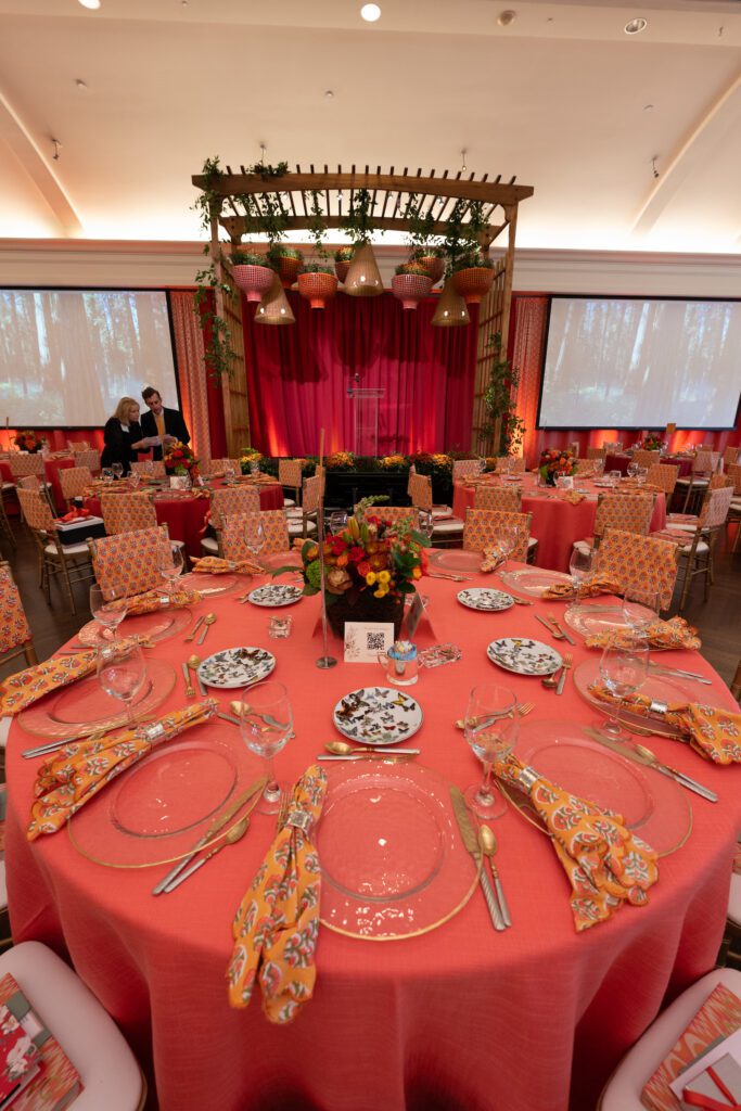 The gorgeous tablescape at Houston Botanic Garden's 2025 Luncheon: Building Branches (Photo by Daniel Ortiz)