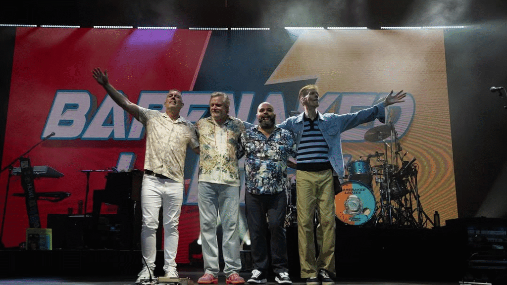 Barenaked Ladies bring their signature energy to the stage. They’ll headline Cynthia Woods Mitchell Pavilion’s Valentine’s Gala. (Photo courtesy of Barenaked Ladies)