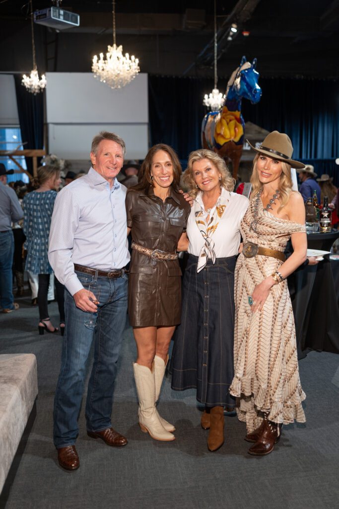 Bobby & Jamie Hillin, Susan Plank Lyndsey Love at the Dec My Room 'Kick Up Your Boots for Kids' fundraiser (Photo by Daniel Ortiz)