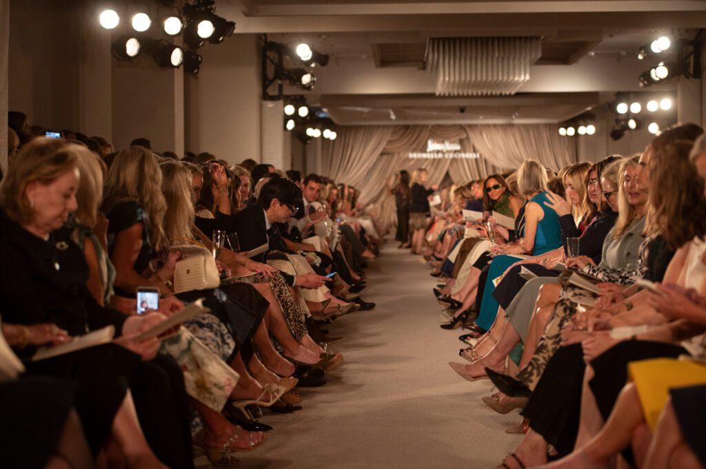 The most expensive and most exclusive luncheon in town follows a tried-and-true format, and the highlight is a runway fashion presentation. (Photo by Tamytha Cameron)