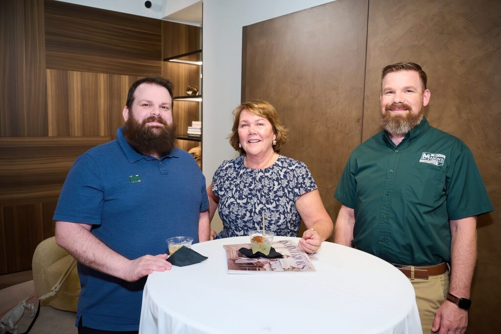 Chris Karn, Sandra Soltoff, Sam Damiani  at AIA Houston Home Tour Appreciation Party  (Photo by Charlie Ewing)