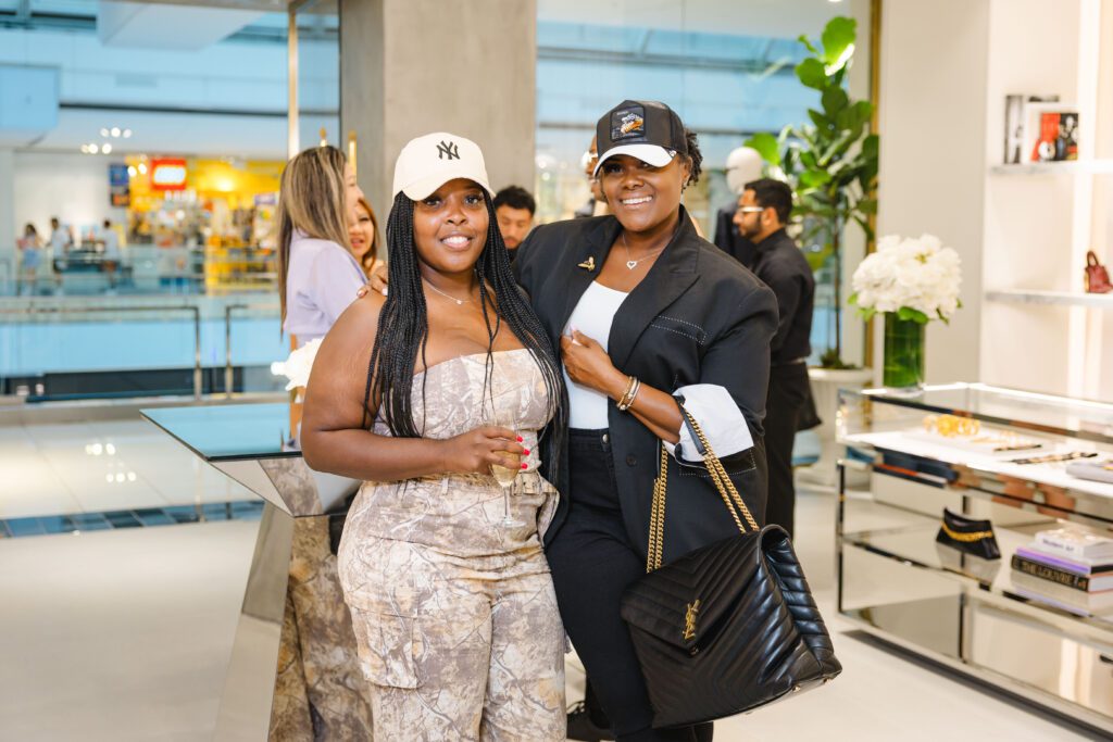 Chernele Lloyd, Courtney Okanlomo at the Balmain event in The Galleria, Houston (Photo by Johnny Than)