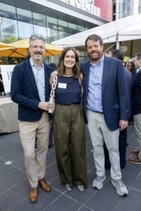 Chris Carlberg, Sarah Abare, and George DeMontrond (Photo by Jenny Antill, Courtesy of Houston Parks Board)