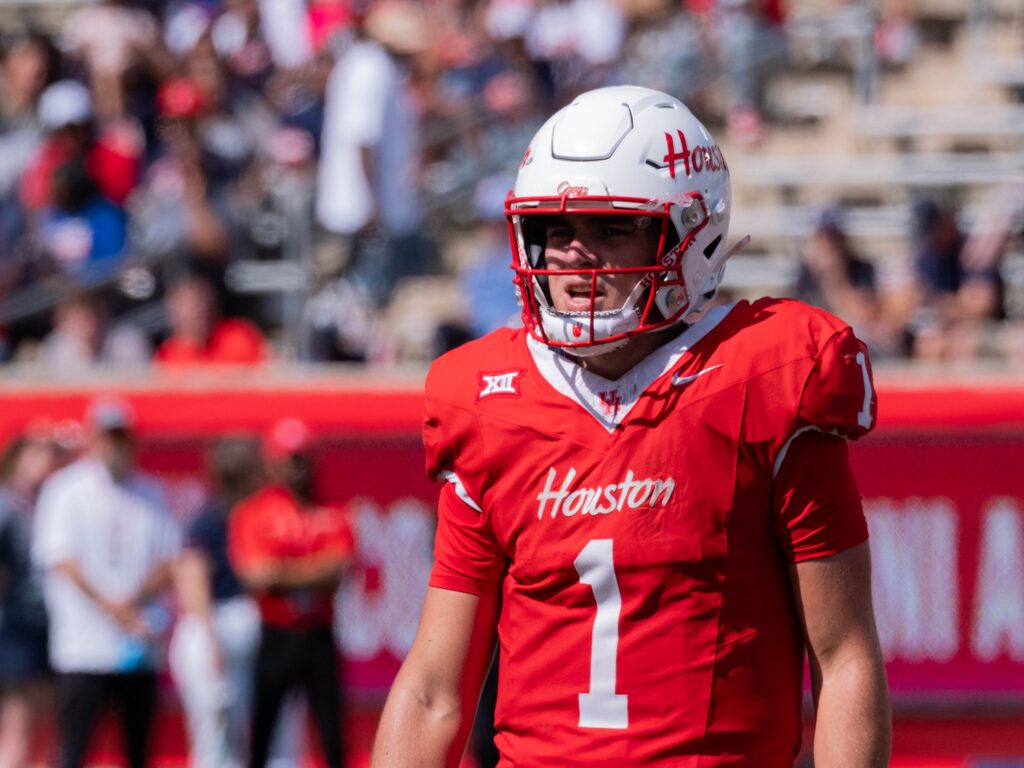 University of Houston quarterback Conner Weigman knows how to win close games. (Photo by F. Carter Smith)