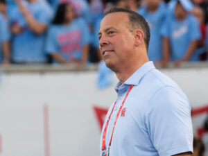 The University of Houston Cougars Big XII conference champions and Final Four finalist were honored in a ring ceremony during the Houston Blue home football game versus against #11 rankled Texas Tech University, Saturday ,October 4, 2025 at TDECU Stadium