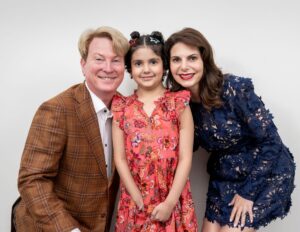 Dr. Paul Mann, Everly, Kathy Mann; Photo Credit Texas Children’s Hospital