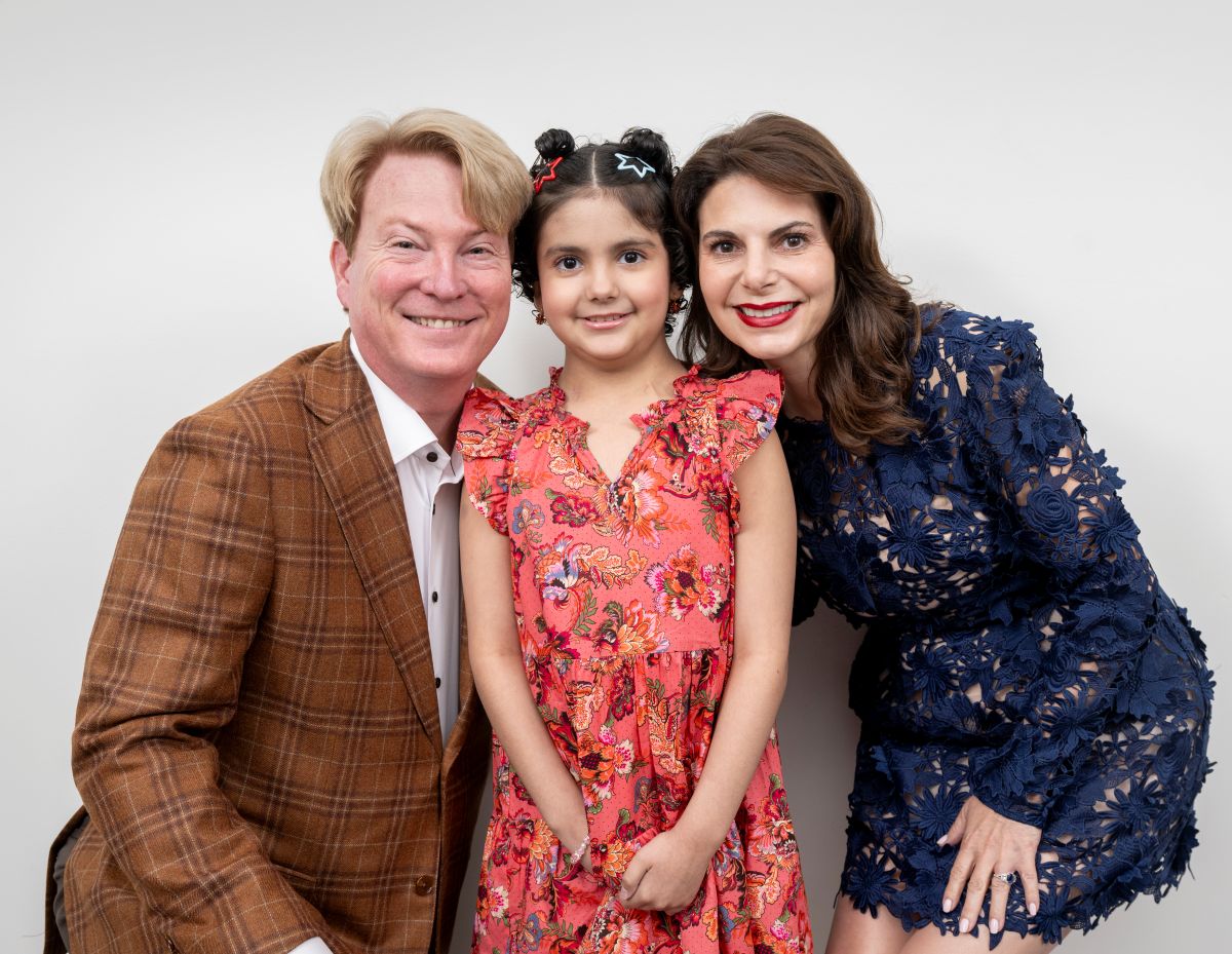 Dr. Paul Mann, Everly, Kathy Mann; Photo Credit Texas Children’s Hospital (Photo by Texas Children's Hospital )