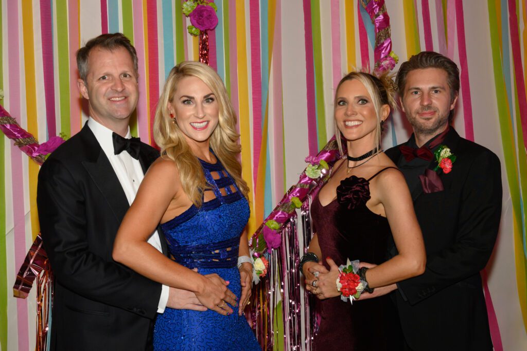 Chairs Travis & Kathryn Boeker, Cassandra & Ryan Dalton at the Children's Museum  Houston 'Prom Night' gala (Photo by Alexander's Fine Portrait Design)