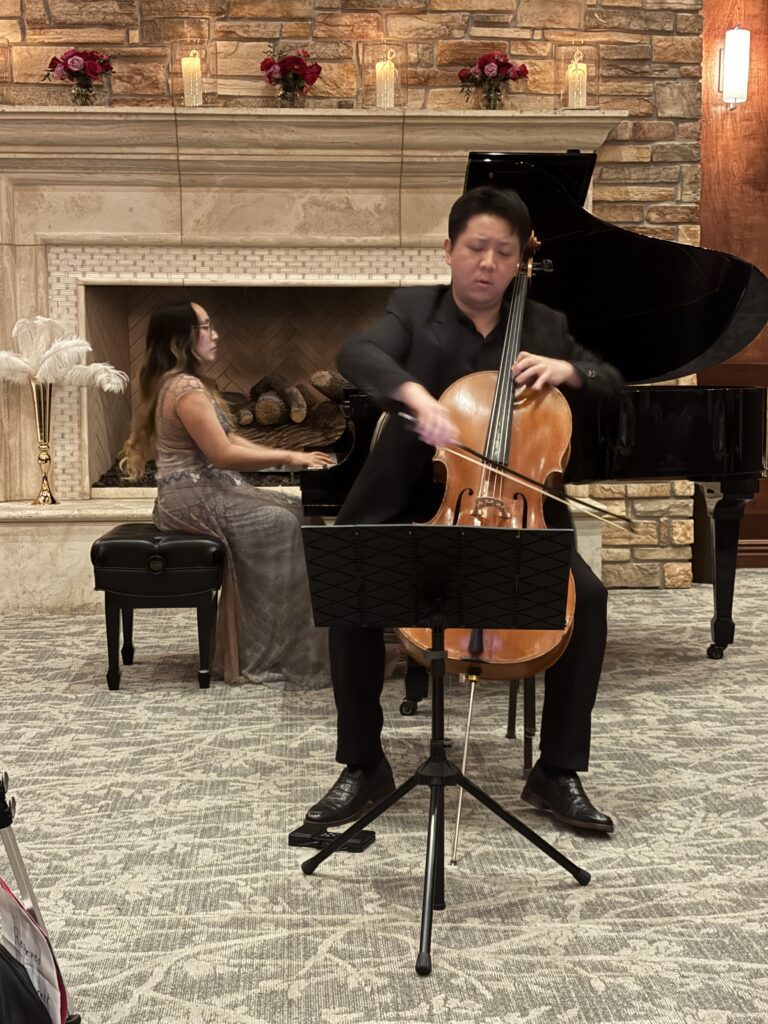 William Suh is currently an artist diploma candidate at The Julliard School.  He was accompanied by Tingting Yao. (Photo by Laura Landsbaum)
