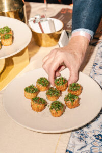 Lamb Kibbeh Nayeh with Tabbouleh by chef Felipe Riccio dazzled at Houston's James Beard event. (Photo by Michael Anthony)